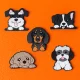 TFO 3D Dog Stickers Set 5 pcs, Multicolour