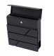 Wall Mount Mailbox with Newspaper Holder Strip, anthracite