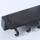 Ruhhy Wall Hanger with Shelf and Magnet, Black