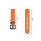 Tech-Protect Motion orange strap for Garmin Fenix 5X–9 Pro (47 mm)