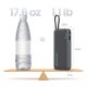 Cuktech 20000mAh Powerbank with Built-in USB-C Cable, Gray