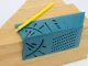 Japanese 3D Carpenter Square, Blue