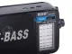 Portable Retro AM/FM Radio RDD RD-306 with Flashlight & X-BASS, black