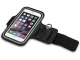 Sports armband phone case with adjustable strap for running, black