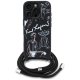 Karl Lagerfeld Crossbody Grained Pattern & Logo Phone Case Cover iPhone 16 Pro Max - Black