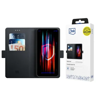 Google Pixel 9a 3MK Wallet Case Cover, Black