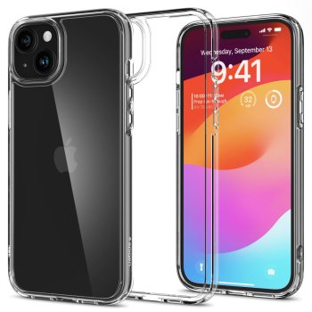 Apple iPhone 15 6.1'' Spigen Ultra Hybridd Case Cover, Crystal Clear