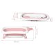 Baby Folding Bathtub with Thermometer RK-282, White and pink