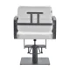 Hairdressing Chair Gabbiano Porto White with Gray Base