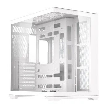 DarkFlash C280 Computer Case, E-ATX / ATX / ITX, White