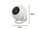 4K Galaxy and Star Projector with Remote Control and 12 Slides, White