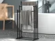 Metal Free-Standing Towel Rack, 3-Tier Loft Style Towel Stand, Black
