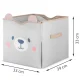 Nukido NK-408 2-in-1 Toy Storage Box and Play Mat, Grey