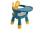 Bērnu krēsliņš un galdiņš barošanai un rotaļām, dzeltens/zils