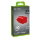 Sbs 20W GaN Wall Charger with Power Delivery, Red