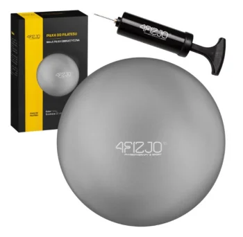 4Fizjo 493 Gymnastic and Rehabilitation Ball, 22 cm, Grey