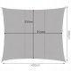 Gardlov 23143 Garden Patio Waterproof Sun Shade Sail Awning Canopy 3x4m, Gray