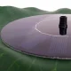 Solar Pond Pump with Leaf Design, Black