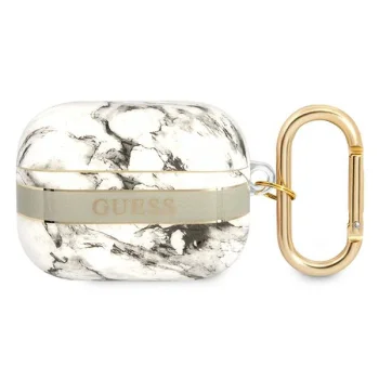 Guess AirPods Pro Cover Marble Strap Collection Grey