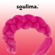 Synthetic hair braids - dark pink