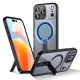 Hybrid Armor X Case for iPhone 17 Pro with MagSafe Stand, Black