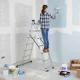 ModernHome 3x7 Multi-Purpose Aluminum Ladder Folding A-Frame 330 lbs Capacity