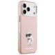 Karl Lagerfeld IML Aquarelle Choupette MagSafe Case for iPhone 17 Pro Max, Pink