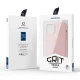 Dux Ducis Grit Case for iPhone 14 Plus Faux Leather MagSafe, Pink
