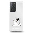Karl Lagerfeld Samsung Galaxy S21 Ultra case Choupette Fun, transparent