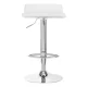4Rico QS-B08 Bar Stool in Eco-Leather, White