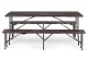 MultiGarden Folding Banquet Table 180 cm + 2 Benches, Brown