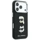 Karl Lagerfeld Saffiano Case for iPhone 18 Pro / 17 Pro, Karl & Choupette, Black