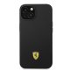 Ferrari Silicone Metal Logo MagSafe Case for iPhone 14 6.1\" Black