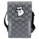 Karl Lagerfeld Saffiano Monogram Choupette telefona somiņa Sudraba