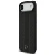 Mercedes Leather Laurel Leaves Stripes MagSafe Case for iPhone 17 Air, Black
