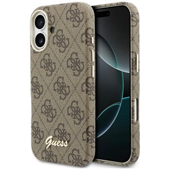 Guess 4G Script MagSafe Phone Case Cover iPhone 17 - Brown