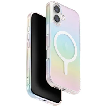 Uniq iPhone 17 Case Iridescia Magclick Charging, Multicolor