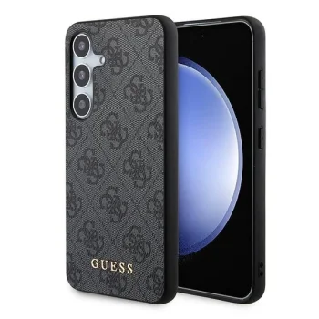 Samsung Galaxy A55 ( SM-A556B/DS ) Guess 4G Metal Gold Logo Case Cover, Black