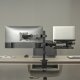 Monitora un klēpjdatora statīvs 17\"-32\" ekrāniem melns