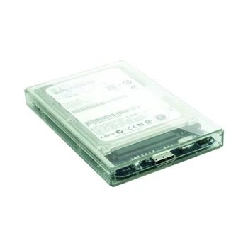 2.5" SATA HDD/SSD External Enclosure USB 2.0, Transparent