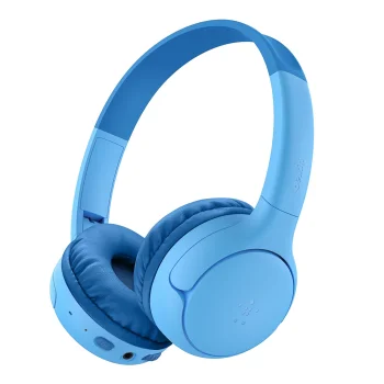 Belkin Soundform Mini 2 Kids Wireless On-Ear Headphones with Case Blue