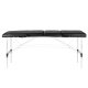 Saliekams masāžas galds, kušete ALUMINIUM COMFORT 3 sekcijas, melns | Foldable massage table 3 sections, black