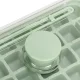Ice Cube Container with 2 Trays and Scoop DA349, Green