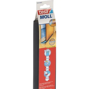 Tesa Double-Sided Door Bottom Seal 0.95 m x 25 mm, White 05418