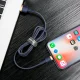 Baseus Cafule USB to Lightning Cable 1.5A 2m Gold+Dark Blue