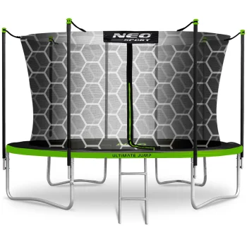 Garden Trampoline 12Ft 374 cm with Inner Net and Ladder Neo-Sport