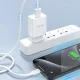 Dudao A4EU USB-A 2.1A Wall Charger with USB-C Cable - White