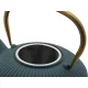 Bredemeijer Linhai 153031 Cast Iron Teapot, 1.1L, Petrol Gold