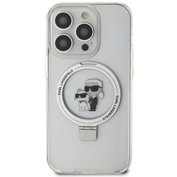 Apple iPhone 11 6.1" Karl Lagerfeld Ring Stand Karl&Choupette MagSafe Case Cover (KLHMN61HMRSKCH), White