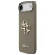 Guess Silicone Big 4G Script Case for iPhone Air - Brown